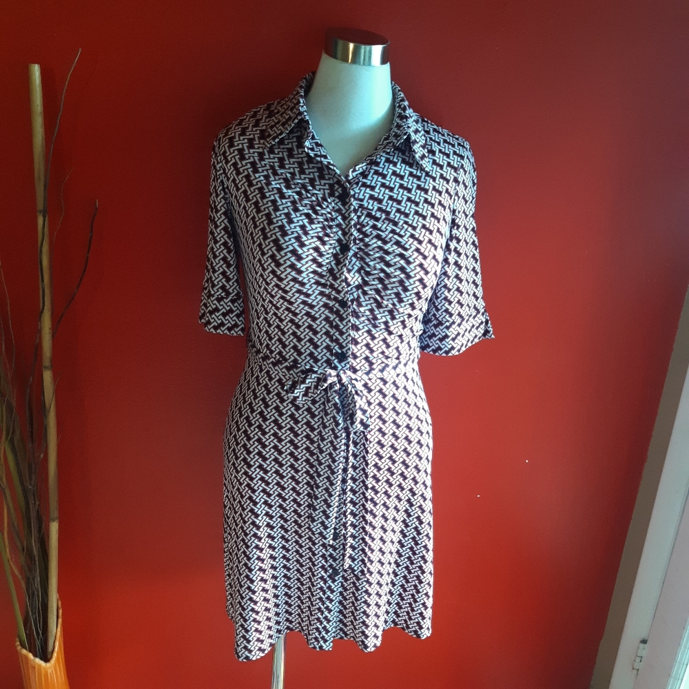 Laundry pattern dress